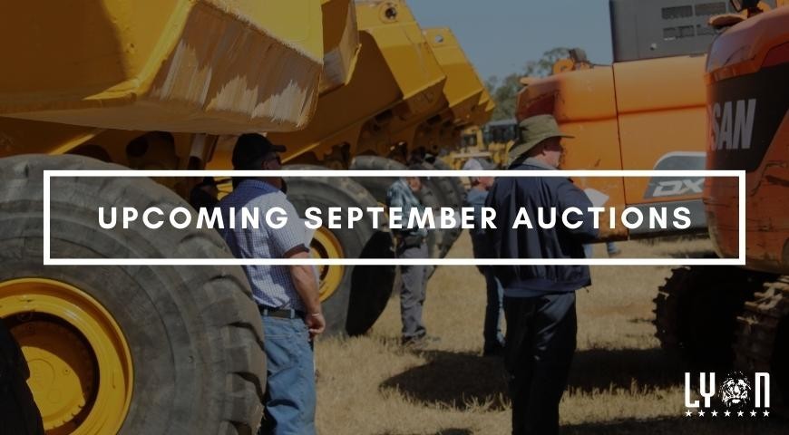 Upcoming September auctions